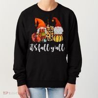 It's Fall Y'all Autumn Leaves Gnomes Fall Funny Women's Sweatshirt thumb 0