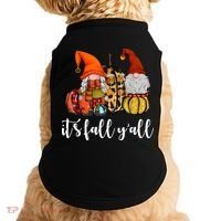 It's Fall Y'all Autumn Leaves Gnomes Fall Funny Doggie Tank thumb 0