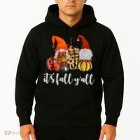It's Fall Y'all Autumn Leaves Gnomes Fall Funny Hoodie thumb 2
