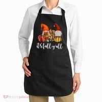 It's Fall Y'all Autumn Leaves Gnomes Fall Funny Apron thumb 2