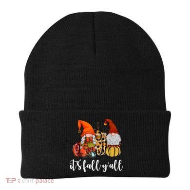 It's Fall Y'all Autumn Leaves Gnomes Fall Funny Beanie