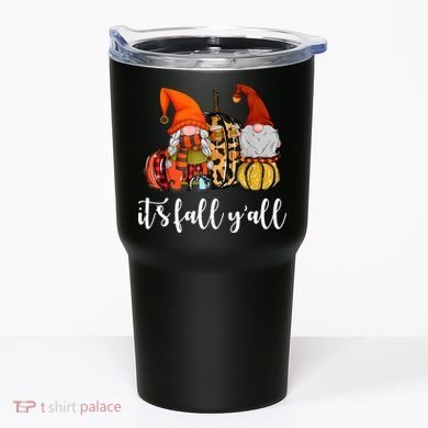 It's Fall Y'all Autumn Leaves Gnomes Fall Funny Tumbler