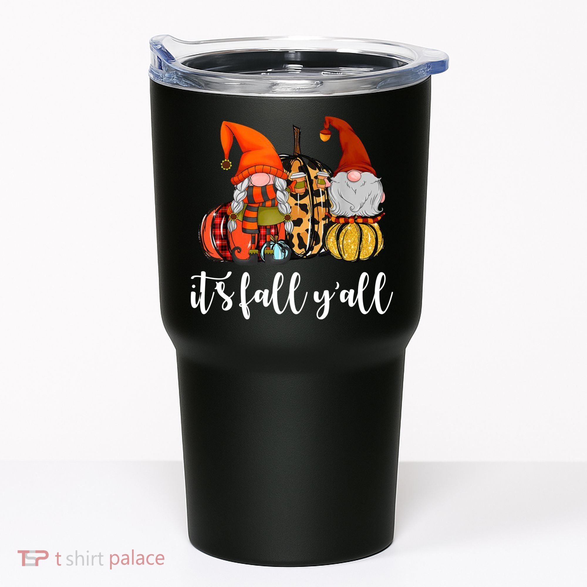 It's Fall Y'all Autumn Leaves Gnomes Fall Funny Tumbler