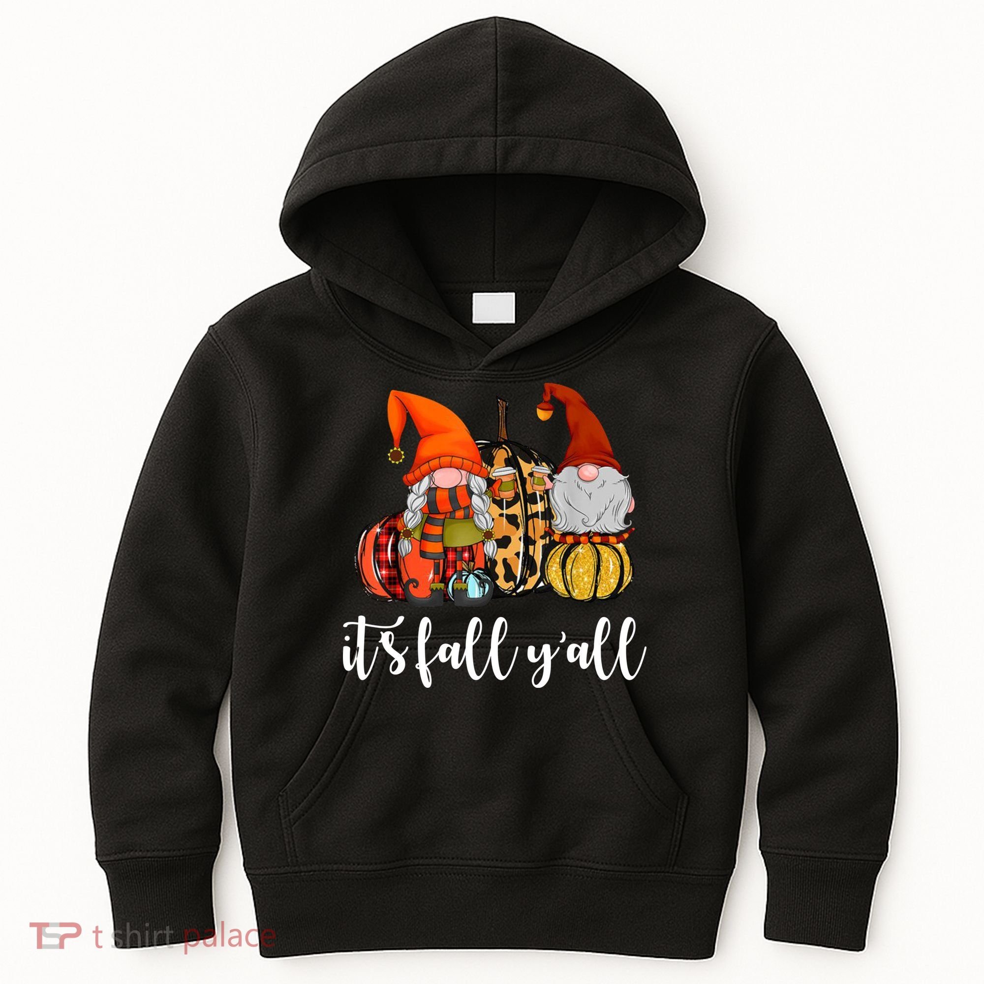 It's Fall Y'all Autumn Leaves Gnomes Fall Funny Kids Hoodie