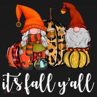It's Fall Y'all Autumn Leaves Gnomes Fall Funny Tote Bag thumb 4