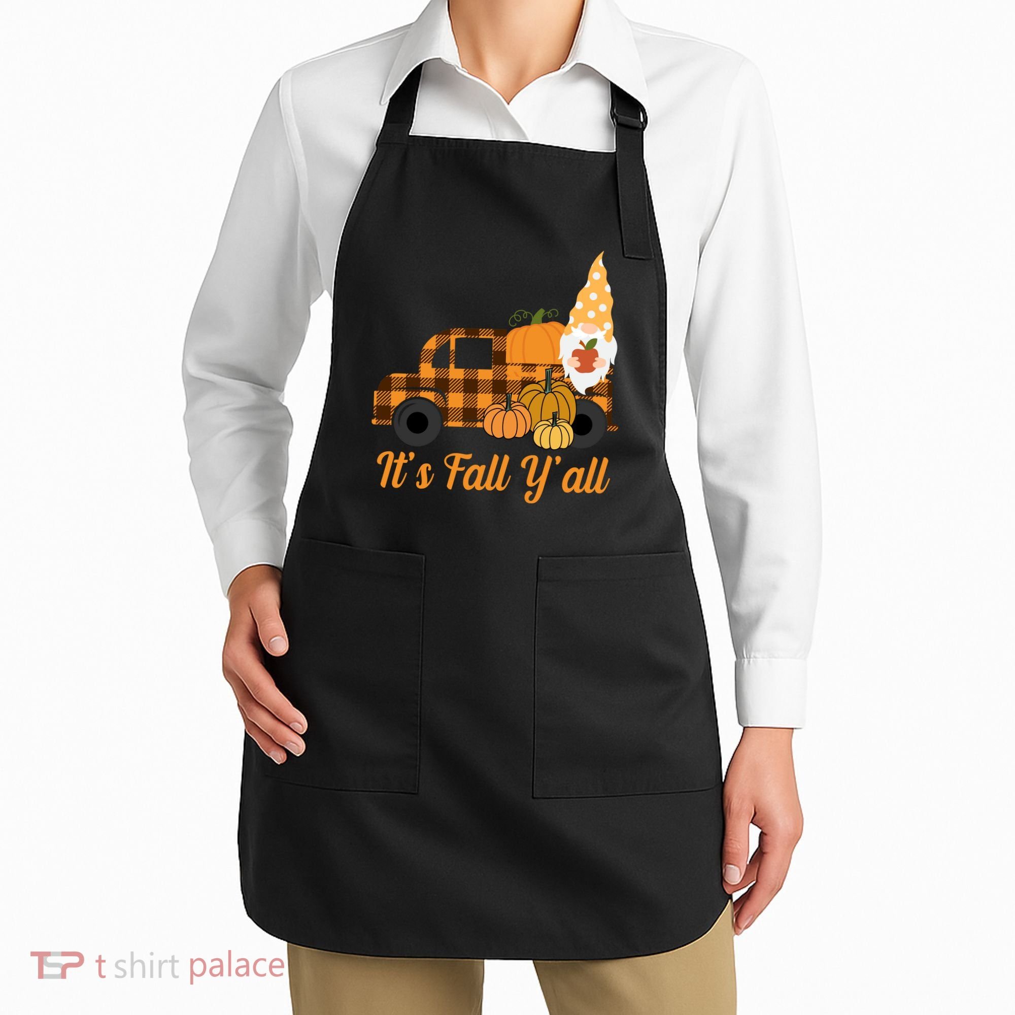 It's Fall Y'all Pumpkin Gnome Apron