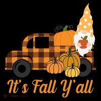 It's Fall Y'all Pumpkin Gnome Apron thumb 3