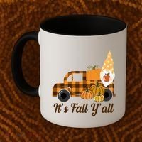 It's Fall Y'all Pumpkin Gnome Coffee Mug thumb 2