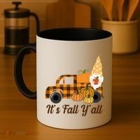 It's Fall Y'all Pumpkin Gnome Coffee Mug thumb 4