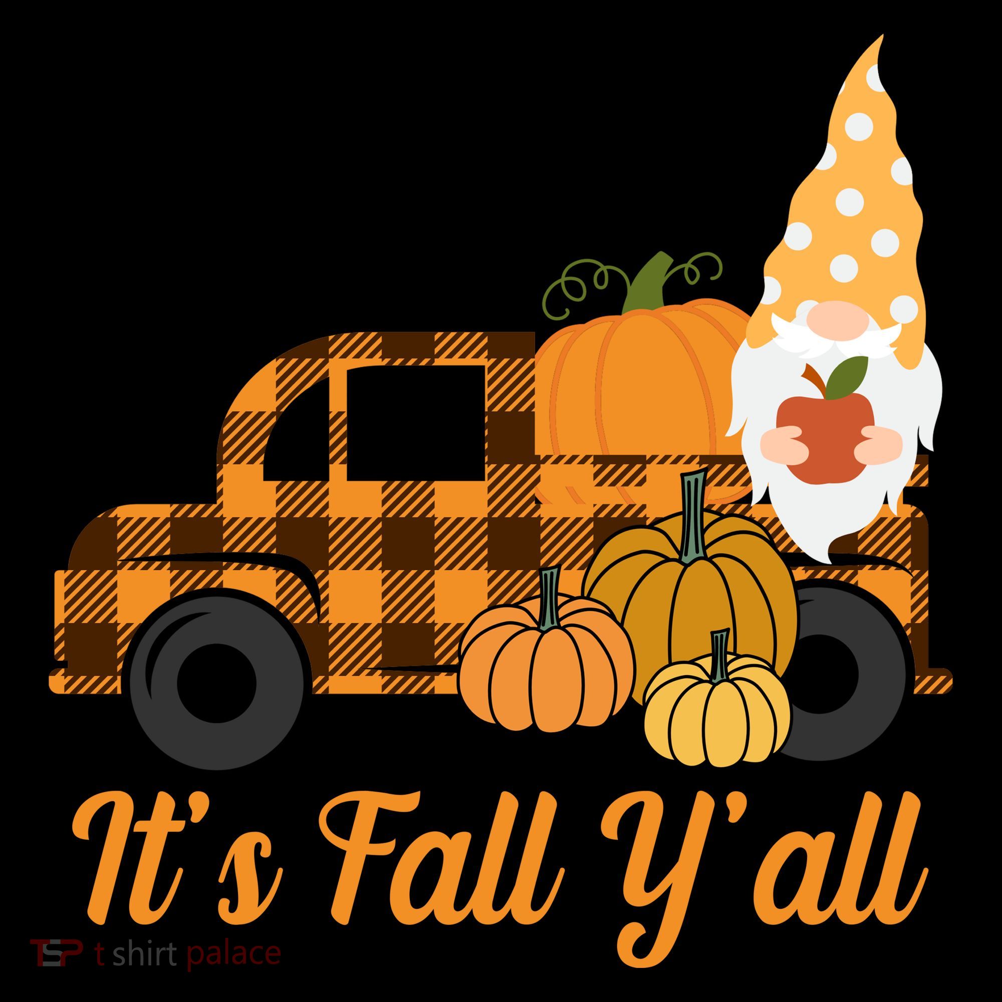 It's Fall Y'all Pumpkin Gnome Visor