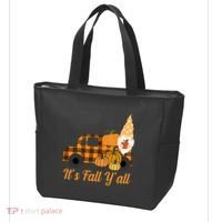 It's Fall Y'all Pumpkin Gnome Tote Bag thumb 3