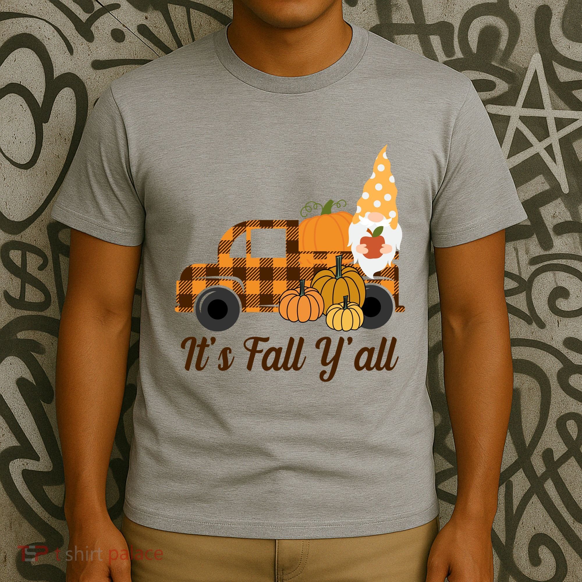 It's Fall Y'all Pumpkin Gnome T-Shirt