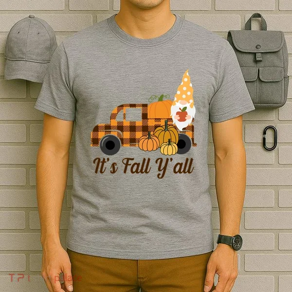 It's Fall Y'all Pumpkin Gnome T-Shirt