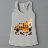 It's Fall Y'all Pumpkin Gnome Women's Tank Top thumb 3