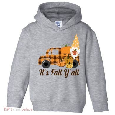 It's Fall Y'all Pumpkin Gnome Toddler Hoodie
