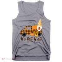 It's Fall Y'all Pumpkin Gnome Tank Top thumb 0