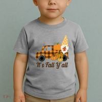 It's Fall Y'all Pumpkin Gnome Toddler T-Shirt thumb 2