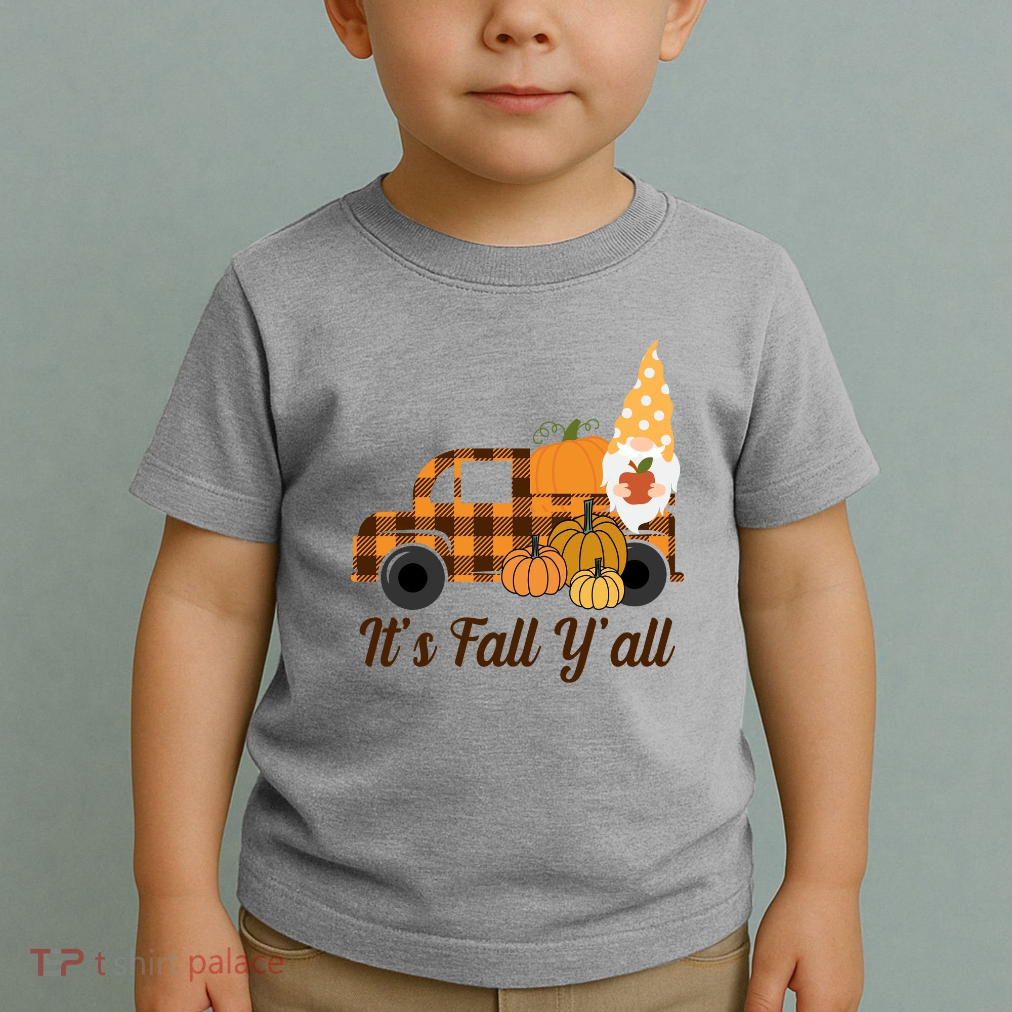 It's Fall Y'all Pumpkin Gnome Toddler T-Shirt