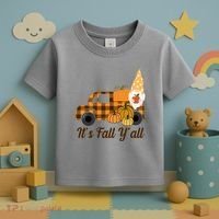 It's Fall Y'all Pumpkin Gnome Toddler T-Shirt thumb 3