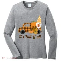It's Fall Y'all Pumpkin Gnome Women's Long Sleeve Shirt thumb 0