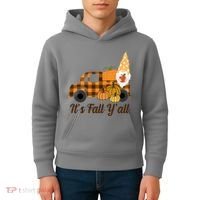 It's Fall Y'all Pumpkin Gnome Kids Hoodie thumb 4