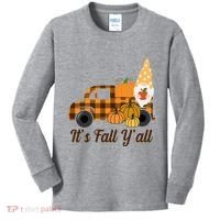 It's Fall Y'all Pumpkin Gnome Kids Long Sleeve Shirt thumb 0