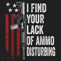 I Find Your Lack Of Ammo Disturbing Funny Gun Owner Joke Hat thumb 2