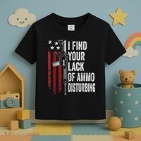 I Find Your Lack Of Ammo Disturbing Funny Gun Owner Joke Toddler T-Shirt thumb 3