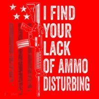 I Find Your Lack Of Ammo Disturbing Funny Gun Owner Joke Santa Hat thumb 1
