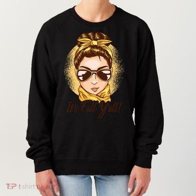 It's Fall Y'all Female Bun Women's Sweatshirt