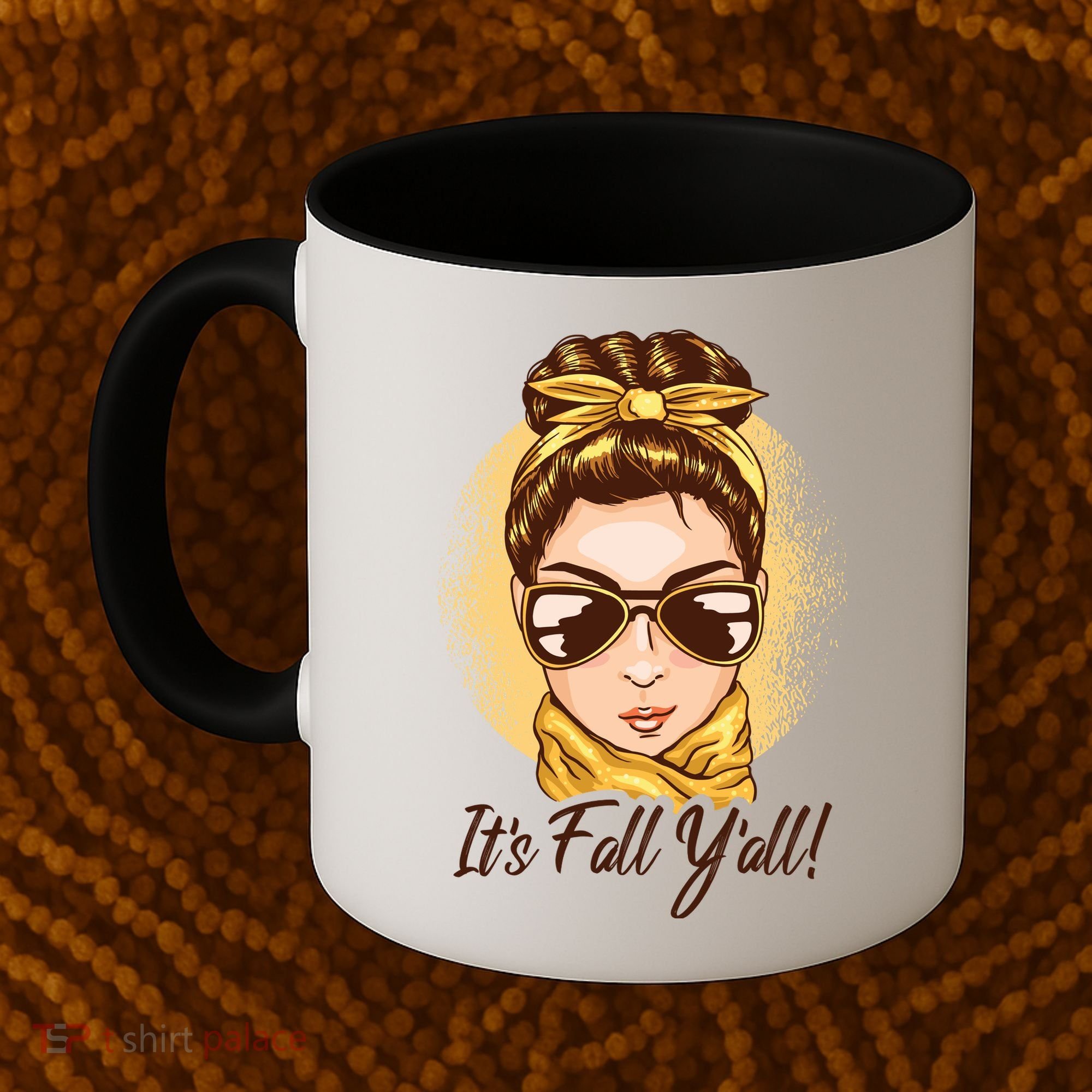 It's Fall Y'all Female Bun Coffee Mug