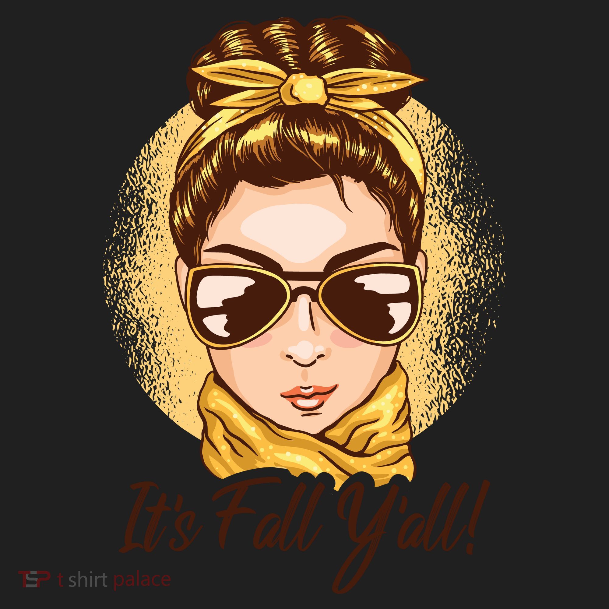 It's Fall Y'all Female Bun Beanie