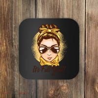 It's Fall Y'all Female Bun Coaster thumb 0