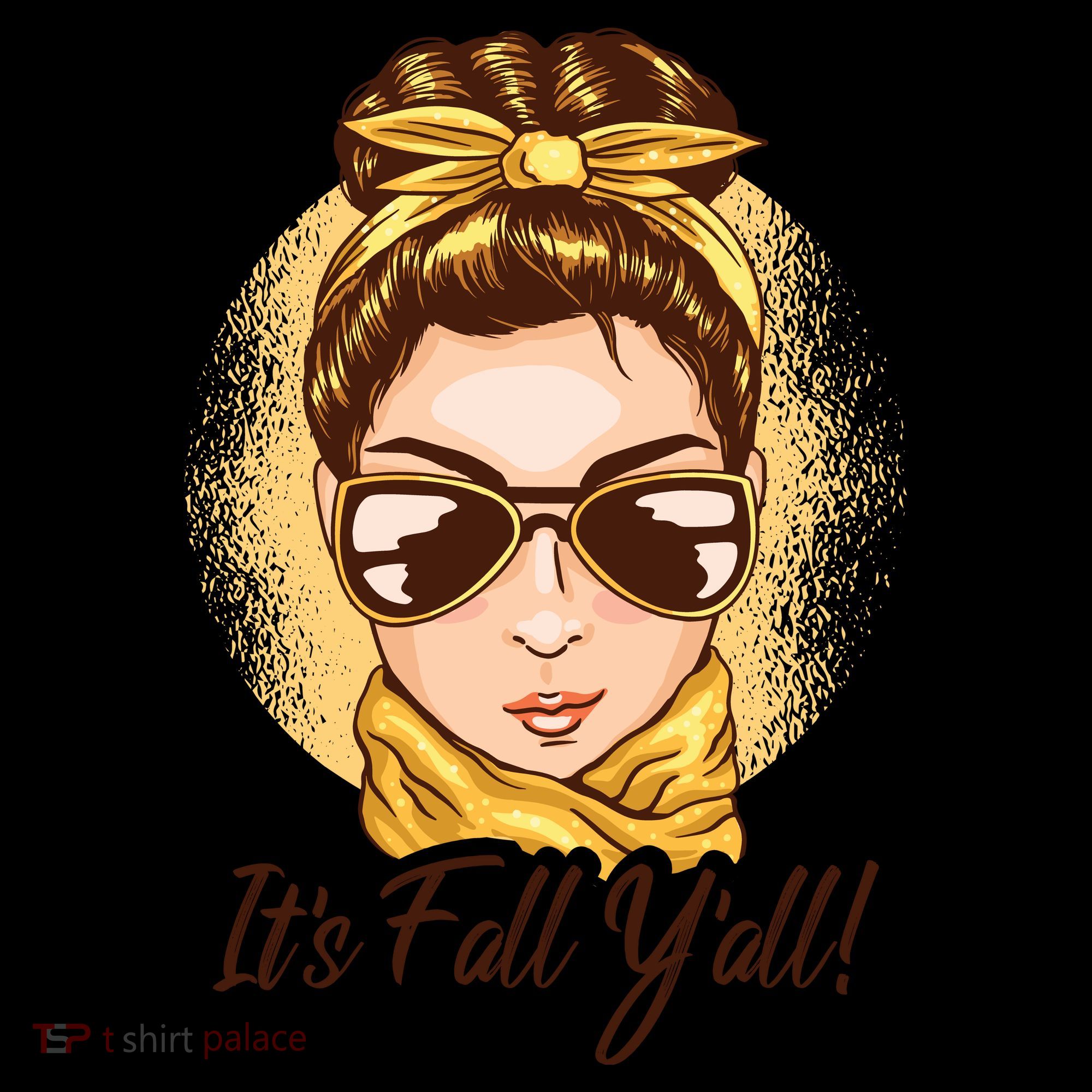 It's Fall Y'all Female Bun Ornament
