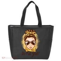It's Fall Y'all Female Bun Tote Bag thumb 0