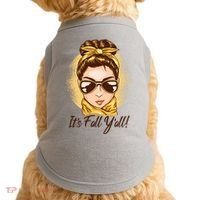 It's Fall Y'all Female Bun Doggie Tank thumb 0