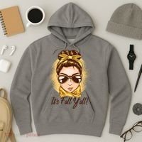 It's Fall Y'all Female Bun Hoodie thumb 3