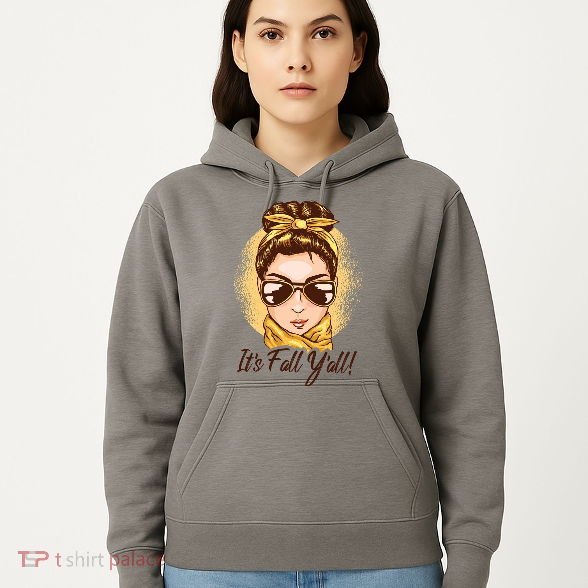 It's Fall Y'all Female Bun Hoodie