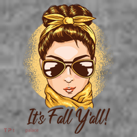 It's Fall Y'all Female Bun Hoodie thumb 7