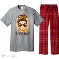 It's Fall Y'all Female Bun Pajama Set thumb 0