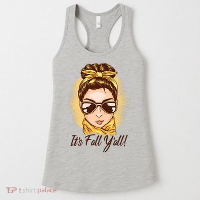 It's Fall Y'all Female Bun Women's Tank Top