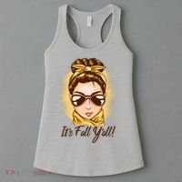 It's Fall Y'all Female Bun Women's Tank Top thumb 3