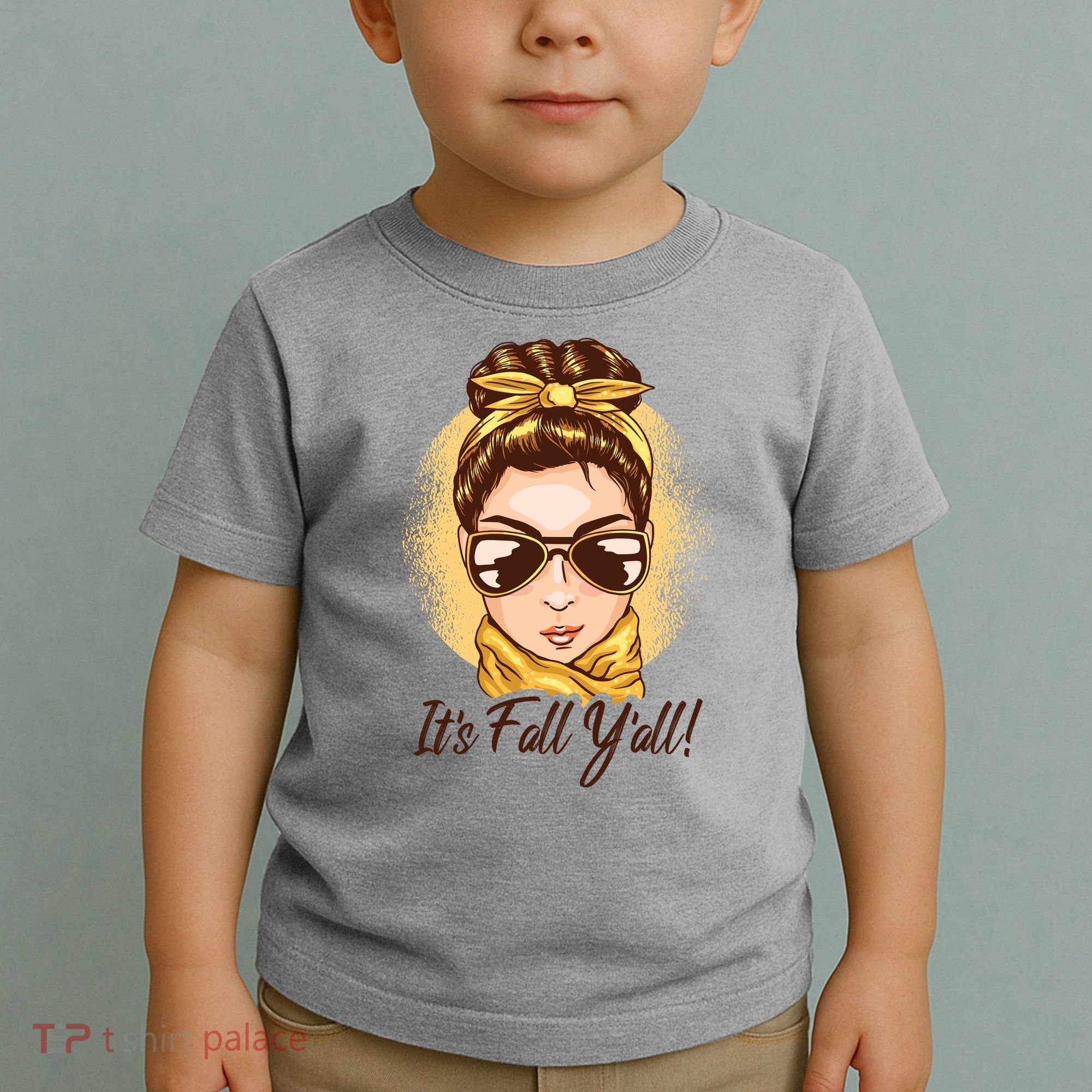 It's Fall Y'all Female Bun Toddler T-Shirt