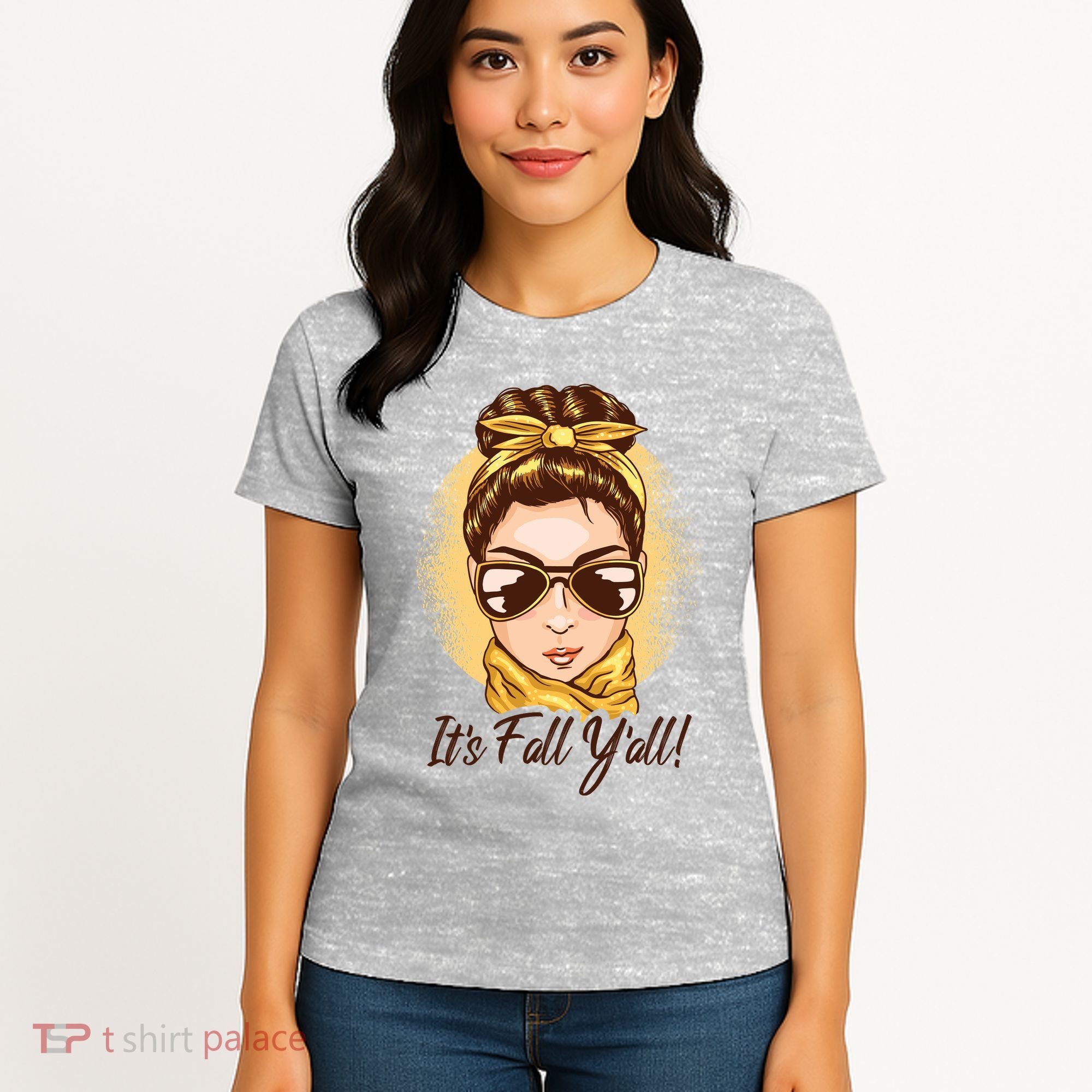 It's Fall Y'all Female Bun Women's T-Shirt