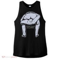 I Found Your Problem Funny Ladies PosiCharge Tri-Blend Wicking Tank thumb 0