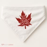 It's Fall Y'all Nature Lover USA-Made Doggie Bandana thumb 0