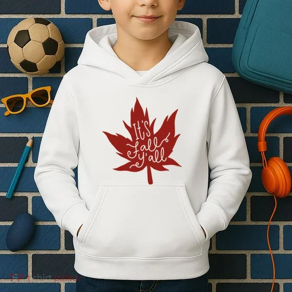 It's Fall Y'all Nature Lover Kids Hoodie