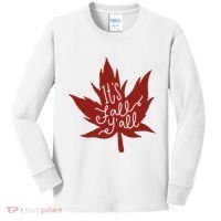 It's Fall Y'all Nature Lover Kids Long Sleeve Shirt thumb 0