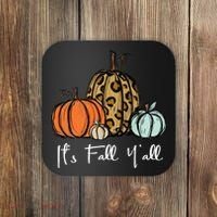 Its Fall Yall Graphic Shirt Women Thanksgiving Pumpkin Splicing Sleeve Fall Coaster thumb 0