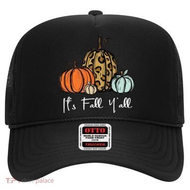 Its Fall Yall Graphic Shirt Women Thanksgiving Pumpkin Splicing Sleeve Fall Hat